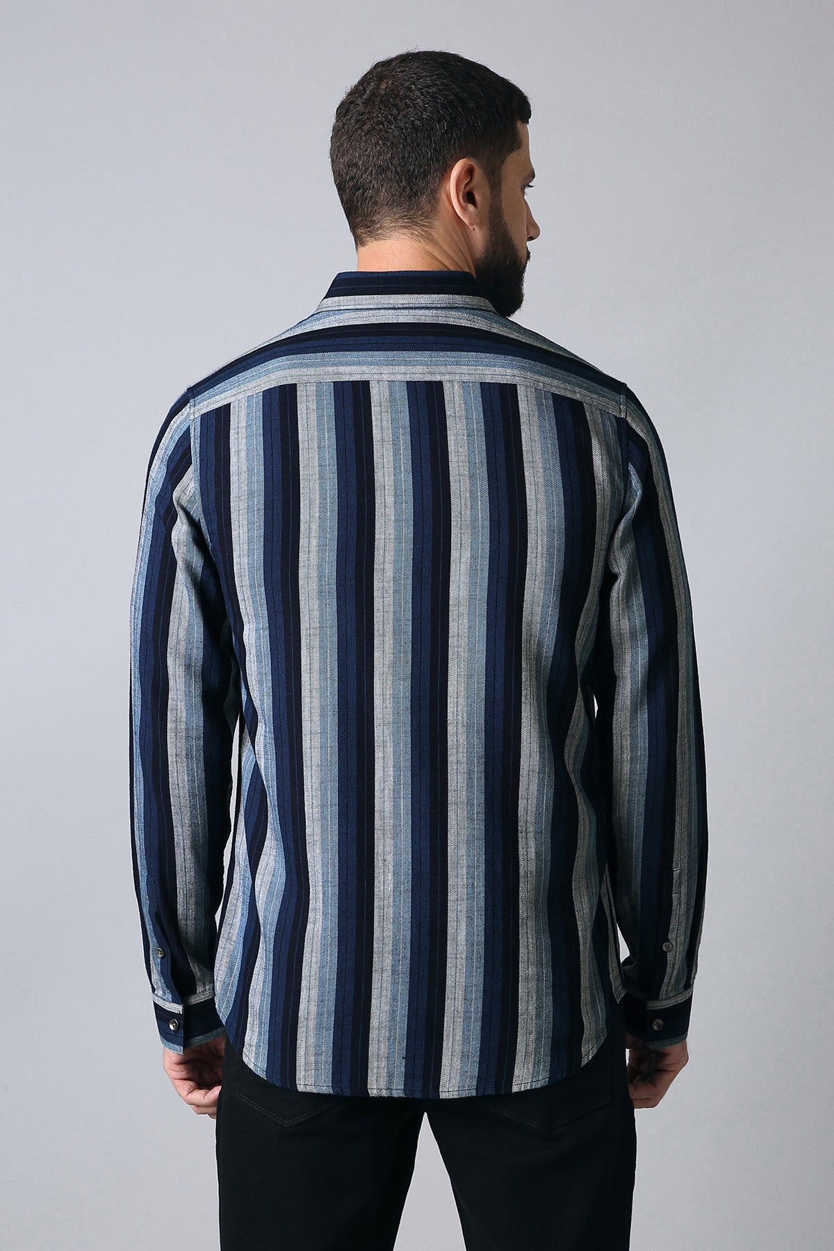 The Indigo Vertical Stripe Shirt