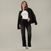 Women's Black Straight Fit Jeans