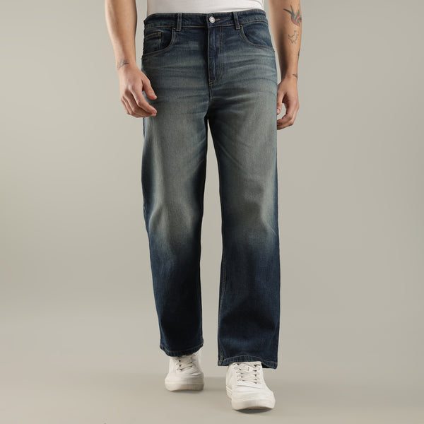 Dark Blue Relaxed Fit Jeans