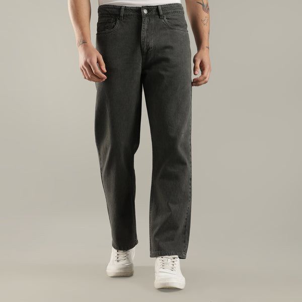 Dark Grey Relaxed Fit Jeans